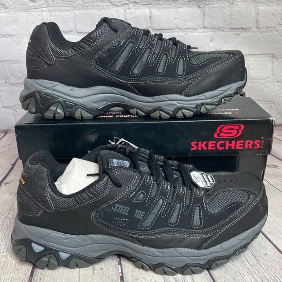 Skechers Other - Skechers Work Relaxed Fit Cankton Steel Toe Shoes